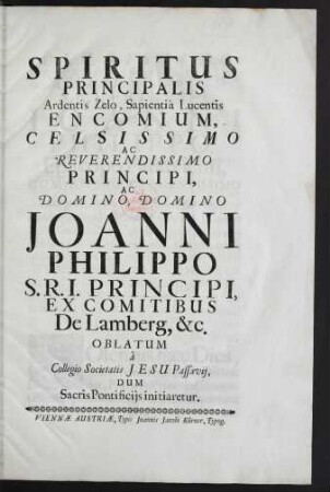 Spiritus Principalis Ardentis Zelo