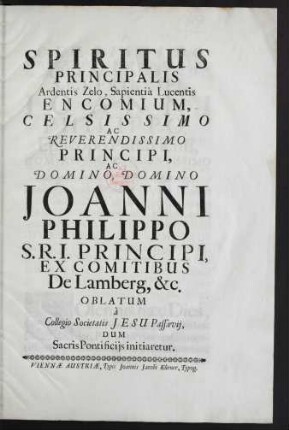 Spiritus Principalis Ardentis Zelo