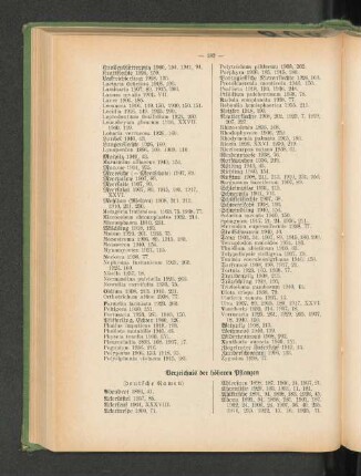 Verzeichnis der höheren Pflanzen