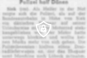 Polizei half Dänen