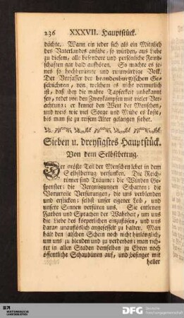 XXXVII. Hauptstück. Von dem Selbstbetrug.