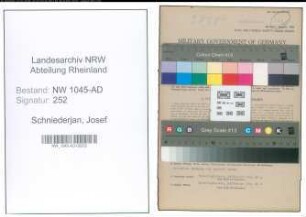 Entnazifizierung Josef Schniederjan , geb. 19.04.1911 (Vermessungstechniker)