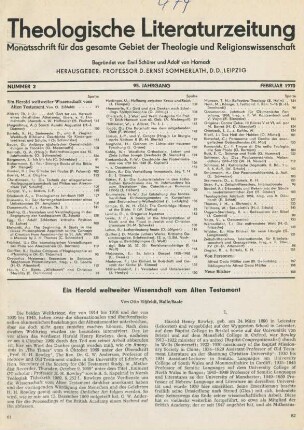 81-88 Ein Herold weltweiter Wissenschaft vom Alten Testament