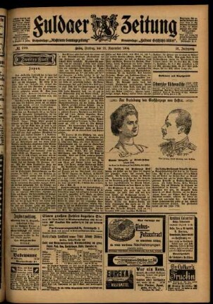 Zweite Ausgabe vom Freitag, den 25. November 1904.