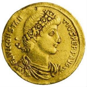 Münze, Solidus, Ende 347 bis 06. November 355 n. Chr.