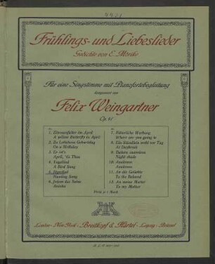 Nr. 5: Jägerlied