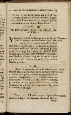 Caput III. De Cancrosis Præputii Penisque Vlceribus.