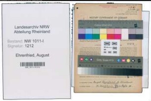 Entnazifizierung August Ehrenfried , geb. 25.08.1900 (Uhrmacher)