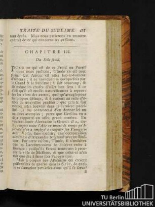 Chapitre III. Du stile froid.