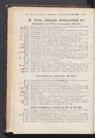IX. Polen, Lithauen, Rothrussland etc