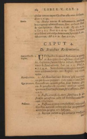 Caput 4. De Statibus Redemtoris.