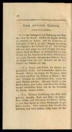 Zum zweiten Gesang