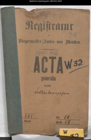 Kirchen-Kollekten - generalia -