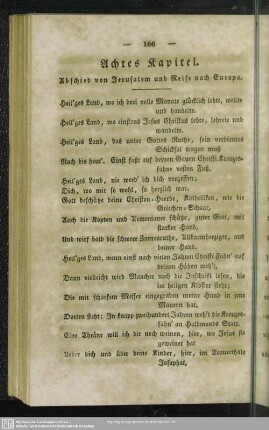 Achtes Kapitel. Abschied von Jerusalem und Reise nach Europa