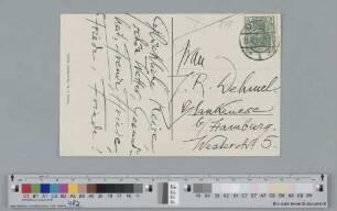 Postkarte an Ida Dehmel