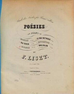 Buch der Lieder = Poésies : für Piano allein, 3. Mignon