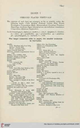 Index I: Persons – Places – Festivals