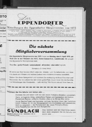 Die nächsten Mitgliederversammlung