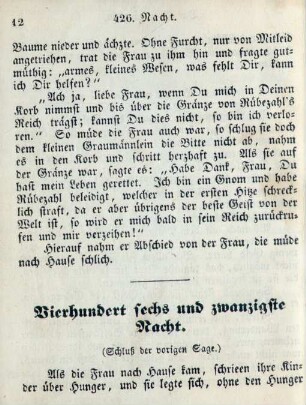Vierhundert sechs und zwanzigste Nacht