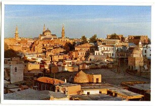 Damaskus. Die Omaijadenmoschee im Abendbrot