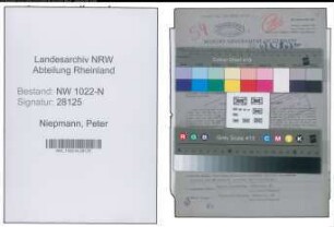 Entnazifizierung Peter Niepmann , geb. 22.12.1883 (Riemendreher)
