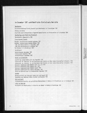 Im Dezember 1987 veröffentlichte Statistische Berichte