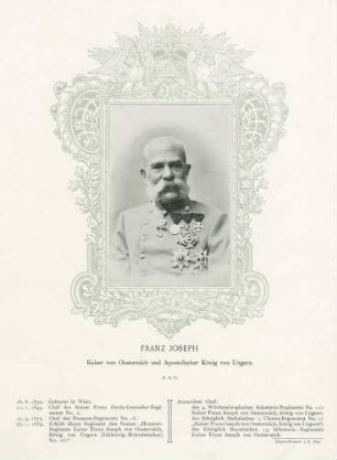 Kaiser Franz Joseph I., Kaiser von Österreich, König von Ungarn, Brustbild in österreichischer Uniform