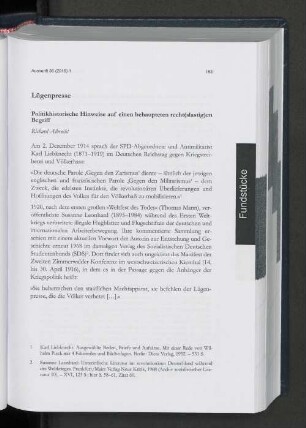 Fundstücke.