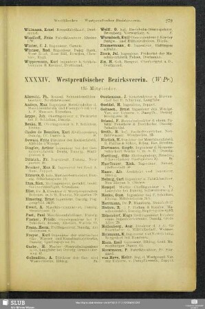 XXXXIV. Westpreußischer Bezirksverein.