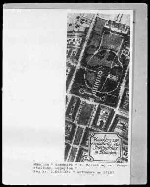 Nordpark, 2. Vorschlag der Neugestaltung