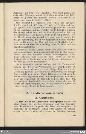 IX. Landschafts-Aufnahmen