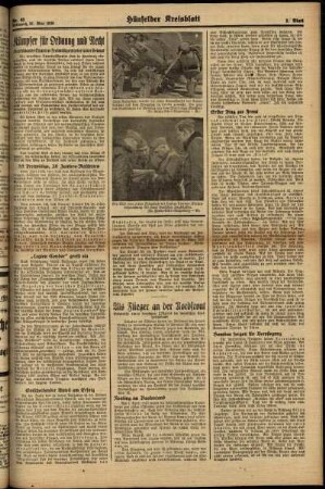 Zweite Ausgabe vom Mittwoch, den 31. Mai 1939.