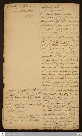 Brief von August Hermann Francke an Clara Anastasia von Schmitberg.