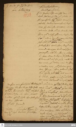 Brief von August Hermann Francke an Clara Anastasia von Schmitberg.