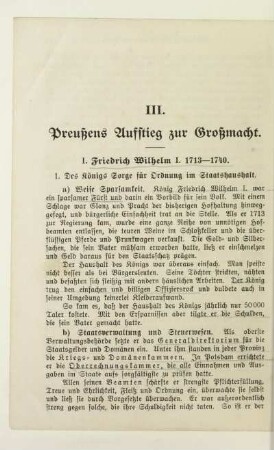 III. Preußens Aufstieg zur Großmacht