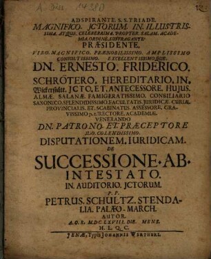 De successione ab intestato