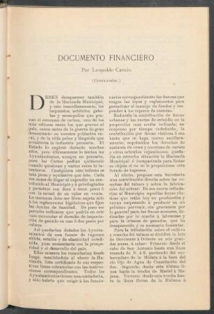 Documento financiero. (Conclusión.)