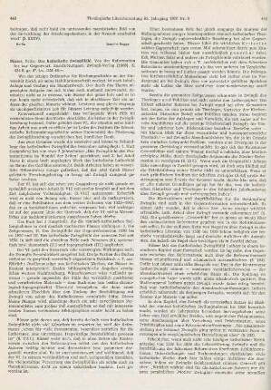 443-445 [Rezension] Büsser, Fritz, Das katholische Zwinglibild