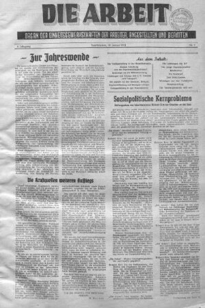 Nummer 1: Januar 1951