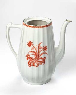 Kaffeekanne "Art Déco-Dekor mit Blumen"