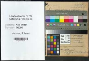 Entnazifizierung Johann Heuser , geb. 15.02.1896 (Lehrer)