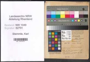 Entnazifizierung Karl Stemmle , geb. 01.07.1910 (Schildermaler)