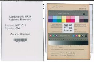 Entnazifizierung Hermann Gerads , geb. 25.09.1903 (Schuhmachermeister)