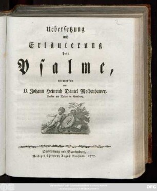 Uebersetzung und Erläuterung der Psalme