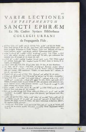 Variae Lectiones In Testamentum