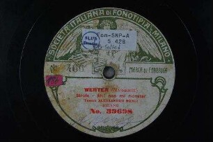 Werther : Strofe - Ah! non mi ridestar! / (Massenet)