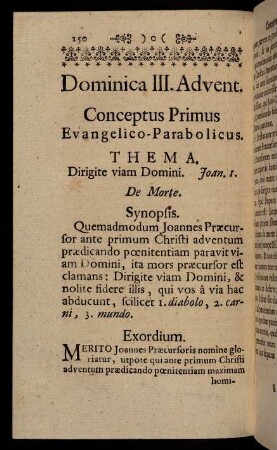 150-168, Conceptus Primus Evangelico-Parabolicus. - Conceptus Secundus Biblico-Scripturisticus.
