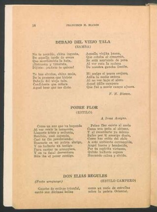 Pobre flor : (Estilo)