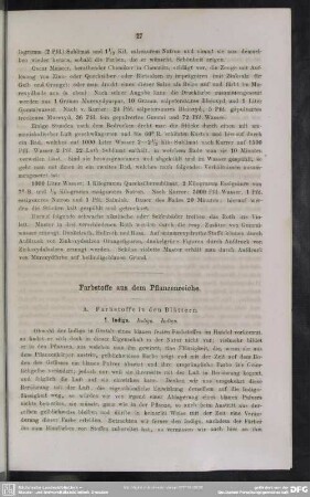 Farbstoffe aus dem Pflanzenreiche