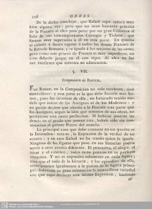 §. VII. Composicion de RAFAEL.